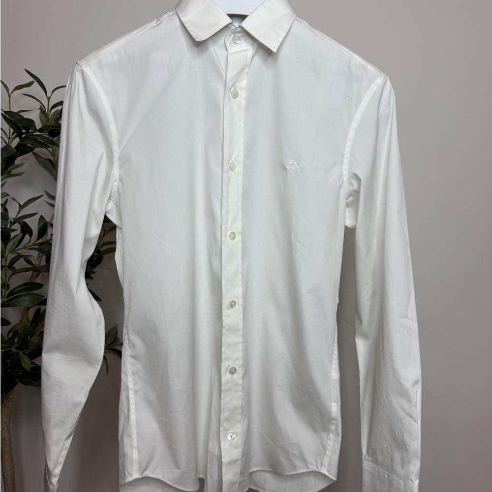 Burberry Brit White Button-Down Long Sleeve Shirt